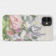 Capa Para iPhone 11 Madeira Floral Rústica Elegante de Lavanda Rosa (Back (Horizontal))