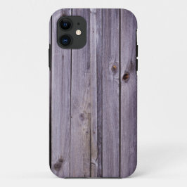 Capa Para iPhone 11 Madeira púrpura desbotada