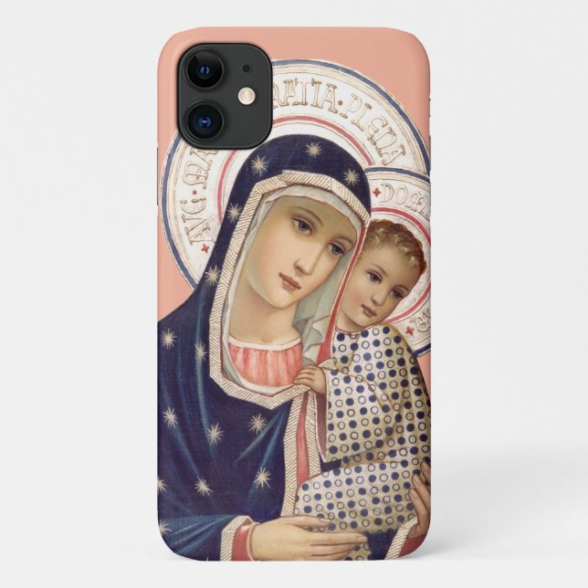 Capa Para iPhone 11 Madona e Menino (Verso)