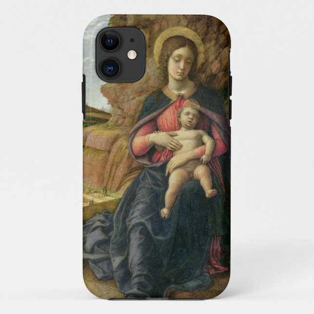 Capa Para iPhone 11 Madonna da caverna, 1488-90 (tempera no painel) (Verso)