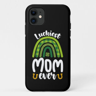 Capa Para iPhone 11 Mãe Mais Sortuda da Família no Dia de São Patrício