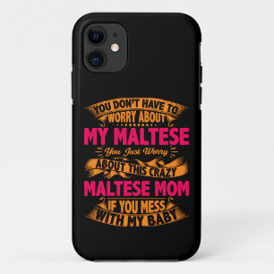 Capa Para iPhone 11 Mãe Maltesa Louca
