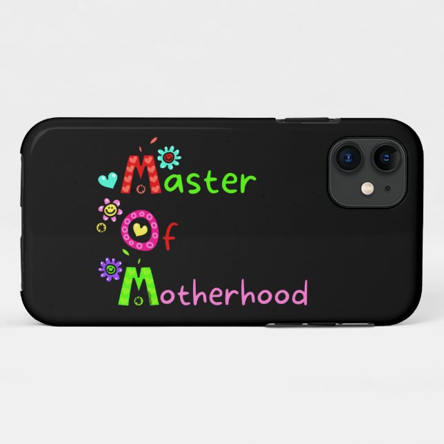 Capa Para iPhone 11 MÃE MESTRE DO dia de as mães engraçado DA MÃE (Verso (horizontal))