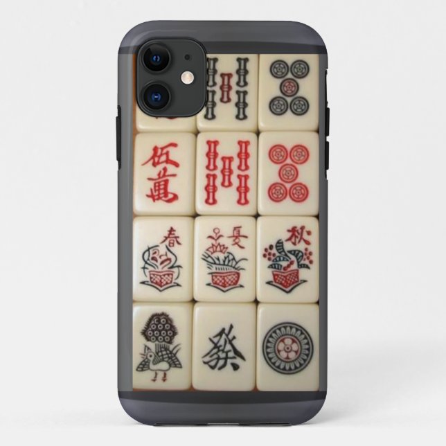 Capa Para iPhone 11 Mahjong (Verso)