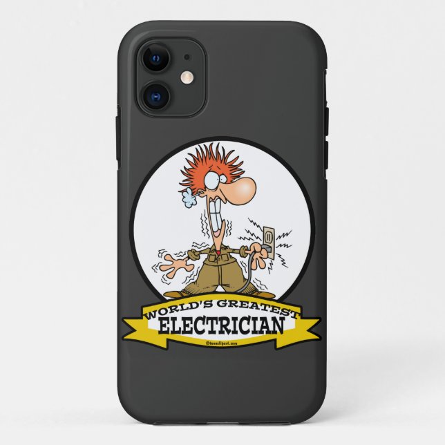 CAPA PARA iPhone 11 MAIOR CARTÃO DE HOMENS ELÉTRICOS DO MUNDO (Verso)