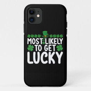 Capa Para iPhone 11 Mais Provável de Ter Sorte Dia de São Patrício Irl