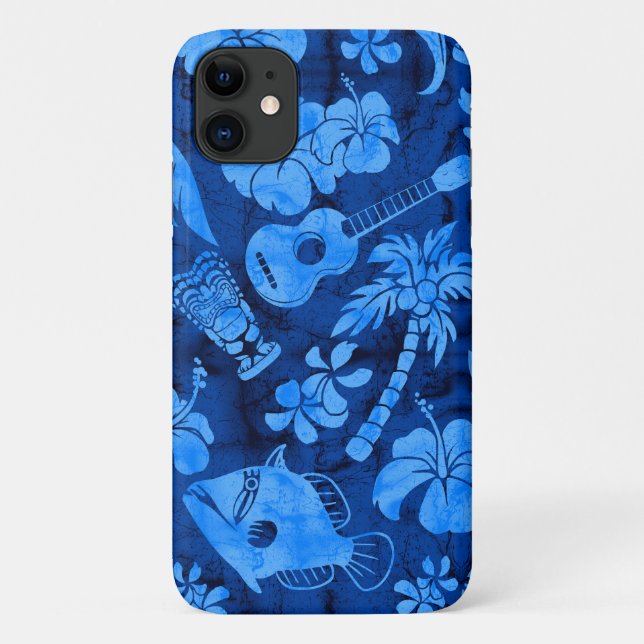Capa Para iPhone 11 Makapuu Beach Hawaik Blue (Verso)