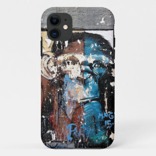 Capa Para iPhone 11 Mala de grafite do Monkey Retro