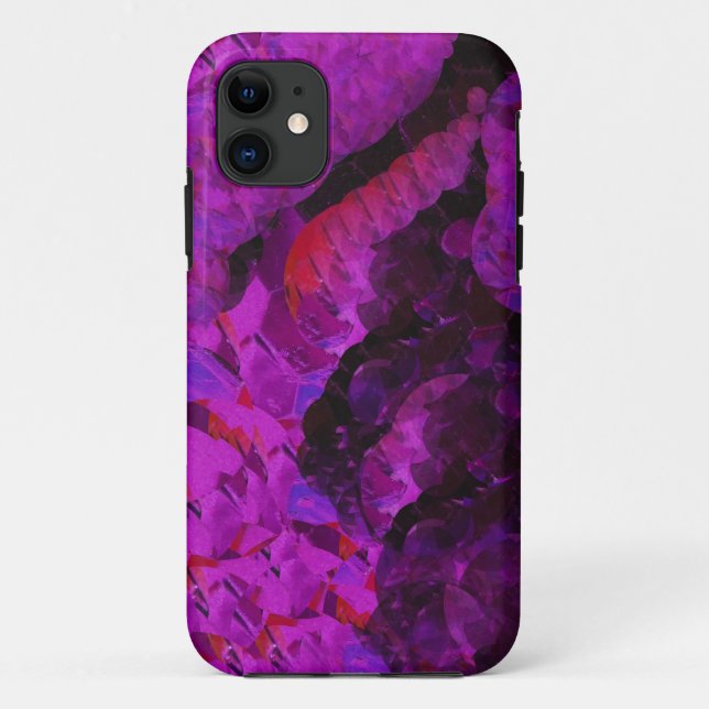 Capa Para iPhone 11 Mala de Pleaser-Mate Roxo (Verso)