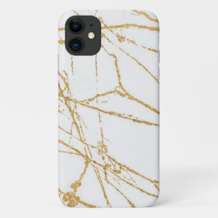 Capa Para iPhone 11 Maleta branca de ouro moderna mal lá