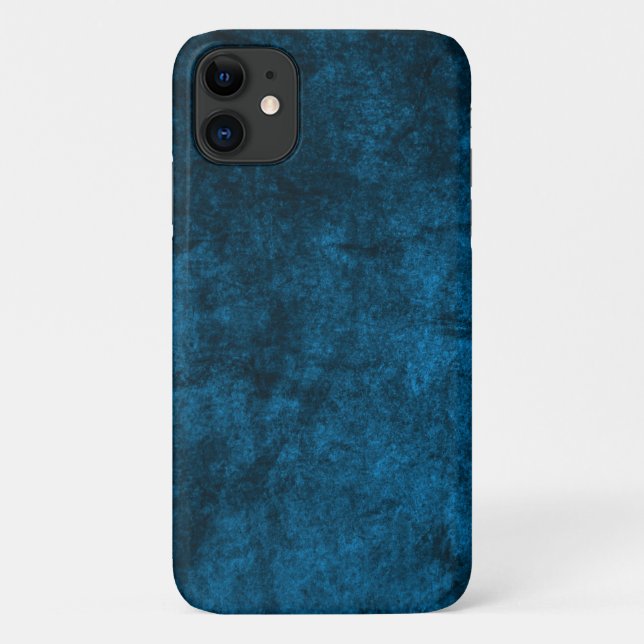 Capa Para iPhone 11 Maleta de mármore azul mal lá (Verso)