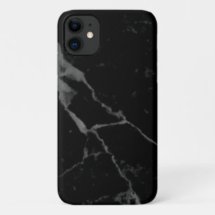 Capa Para iPhone 11 Maleta de mármore preto-crack mal lá