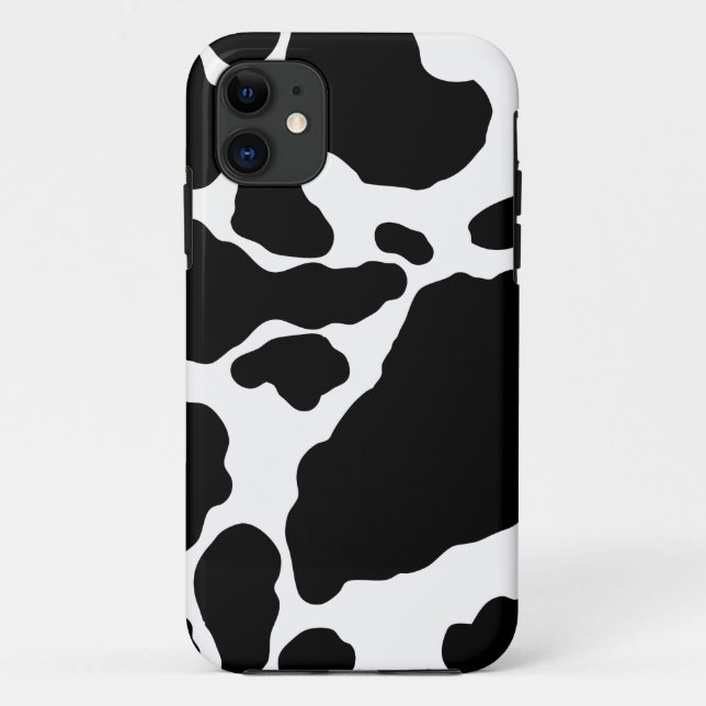 Capa Para iPhone 11 Maleta Impressão de Vaca (Verso)