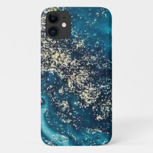 Capa Para iPhone 11 Maleta-Mato-de-ouro-azul mal existe
