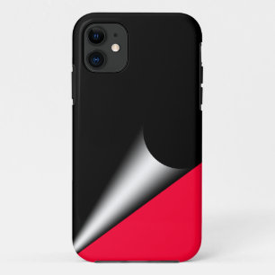 Capa Para iPhone 11 Maleta Preta Vermelha Curl Mate