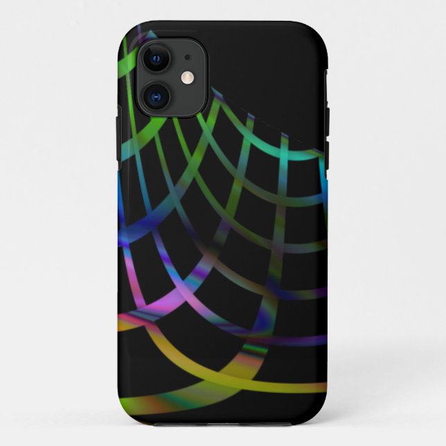 Capa Para iPhone 11 Malha Arco-íris (Verso)
