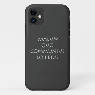 Capa Para iPhone 11 Malum quo comunus eo peius