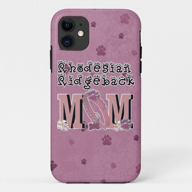 Capa Para iPhone 11 MAMÃ de Rhodesian Ridgeback (Verso)