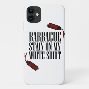 Capa Para iPhone 11 Manchas de churrasco na minha cor branca