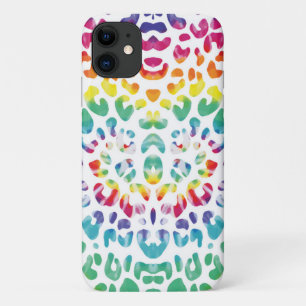 Capa Para iPhone 11 Manchas-leopardo-arco-íris