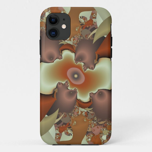 Capa Para iPhone 11 Manchas marrons (Verso)