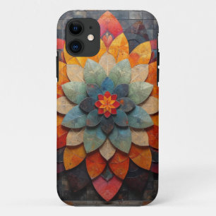 Capa Para iPhone 11 Mandala Art Texturizada Flor