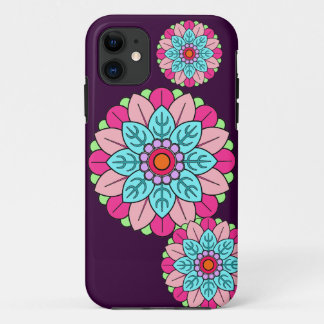 Capa Para iPhone 11 Mandala da flor