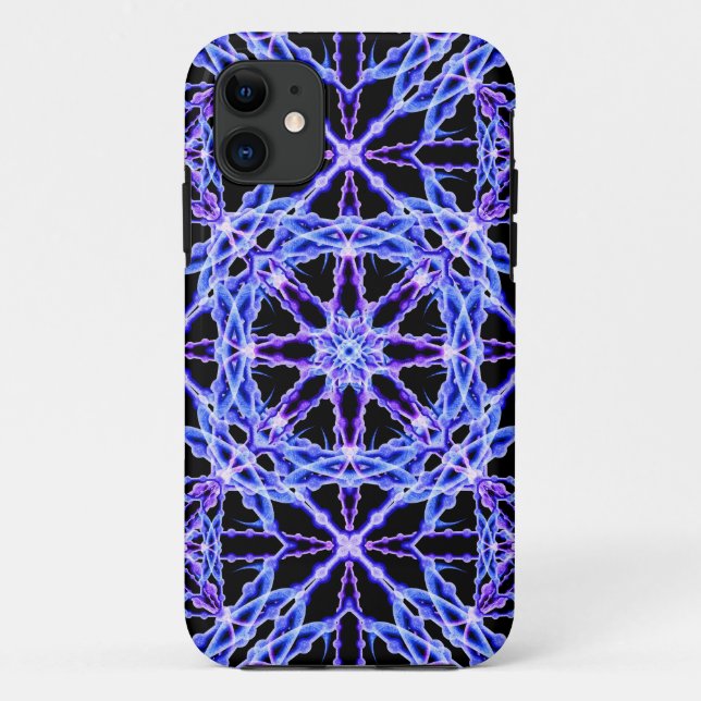 Capa Para iPhone 11 Mandala da grade da energia (Verso)