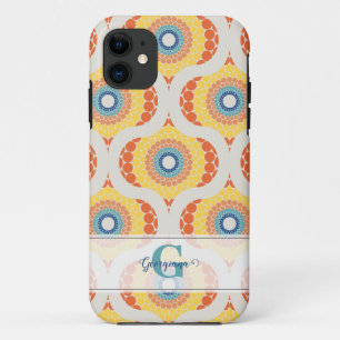 Capa Para iPhone 11 Mandala Radiante de Verão Personalizado do Egeu