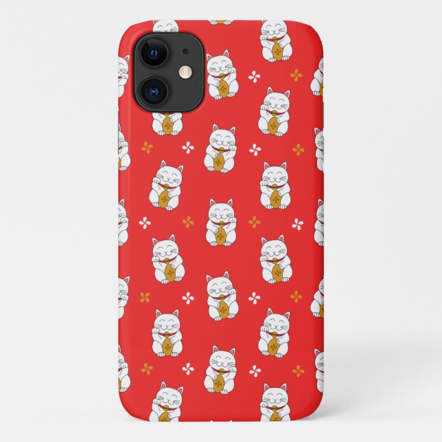 Capa Para iPhone 11 Maneki Neko (Verso)