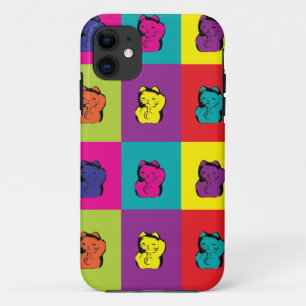 Capa Para iPhone 11 Maneki Neko Gatinho Pop Art