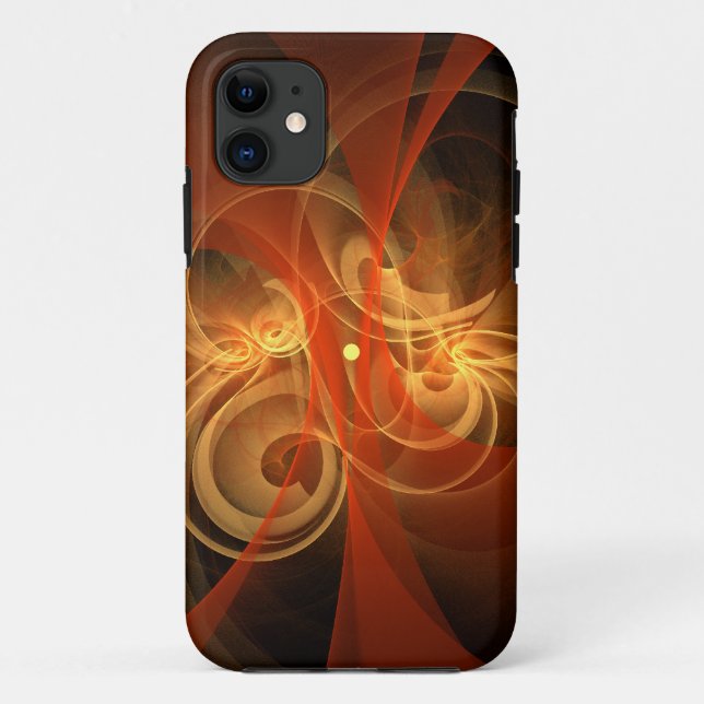 Capa Para iPhone 11 Manhã, Abstrato de Arte Magia (Verso)