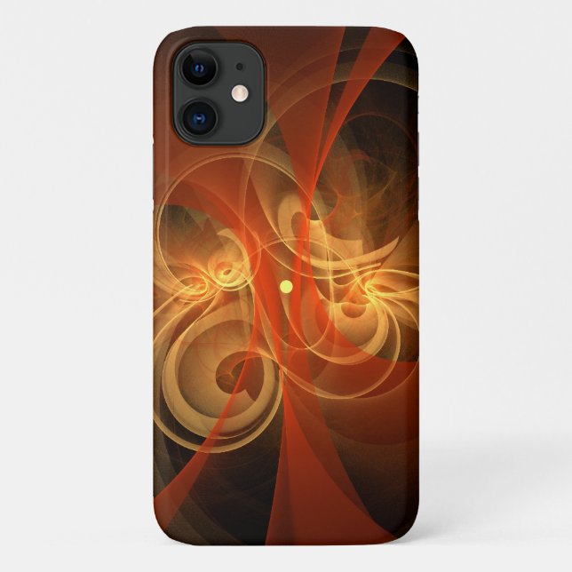 Capa Para iPhone 11 Manhã, Abstrato de Arte Magia (Verso)
