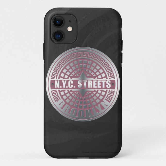 Capa Para iPhone 11 Manhole Cobrir Brooklyn (Verso)