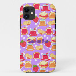 Capa Para iPhone 11 Manteiga De Amendoim E Geleia De Morango
