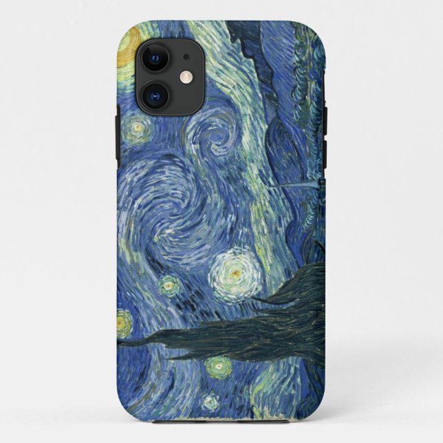 Capa Para iPhone 11 Manteiga de célula da Apple iphone Van Gogh Starry (Verso)