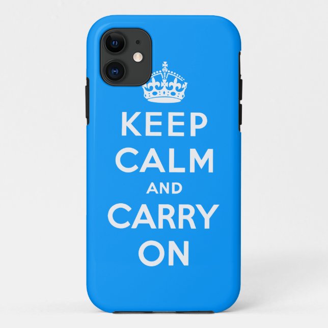 Capa Para iPhone 11 Mantenha a calma e continue (Verso)