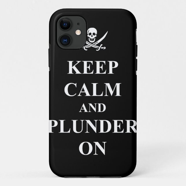 Capa Para iPhone 11 Mantenha a calma e mergulhe (Verso)