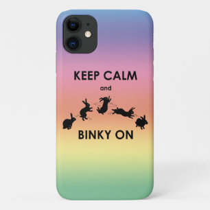 Capa Para iPhone 11 Mantenha a calma e o Binky no iPhone 11 Case (Rain