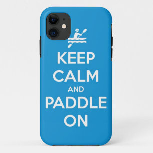 Capa Para iPhone 11 mantenha a calma e reme sobre