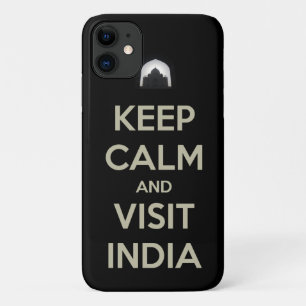Capa Para iPhone 11 mantenha calma visita índia