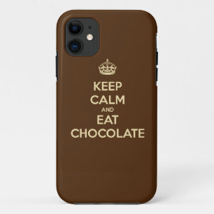 Capa Para iPhone 11 Mantenha calmo e coma a caixa do iPhone 5 do