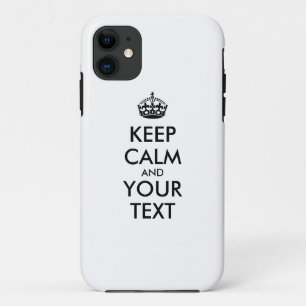 Capa Para iPhone 11 MANTENHA O CALM Personalizado e o TEXTO