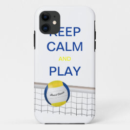 Capa Para iPhone 11 MANTENHA o caso do iPhone 5 do VOLEIBOL da CALMA E