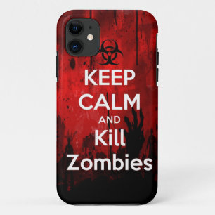 Capa Para iPhone 11 mantenha zombis calmos e do matar