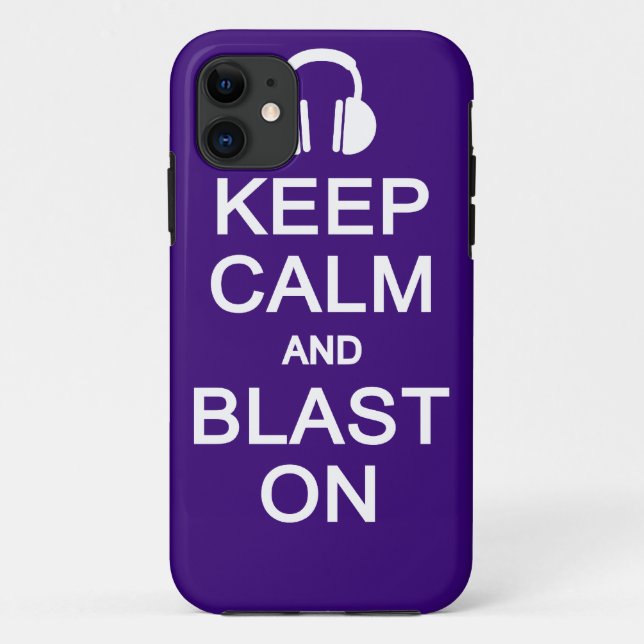 Capa Para iPhone 11 Manter Calmo e Explosão no iPhone 5 Case-Mate (Verso)