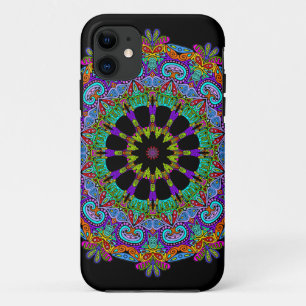 Capa Para iPhone 11 Manuscrito Mandala Relógio Face 24