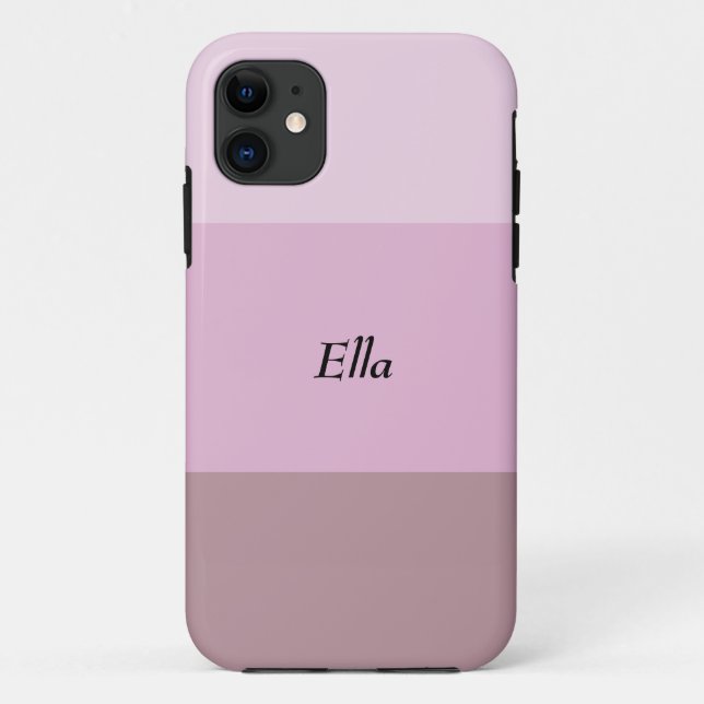 Capa Para iPhone 11 Mão Roxa Rosa Personalizada (Verso)