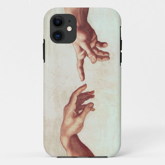Capa Para iPhone 11 Mãos de Michelangelo (Verso)