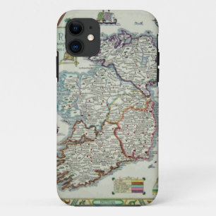 Capa Para iPhone 11 Mapa de Ireland - mapa histórico de Eire Erin do